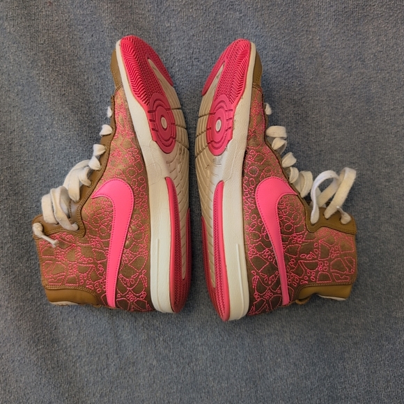 NIKE BLAZER MID METALLIC GOLD PINK WOMENS SIZE 6.5 Vintage - Picture 2 of 7